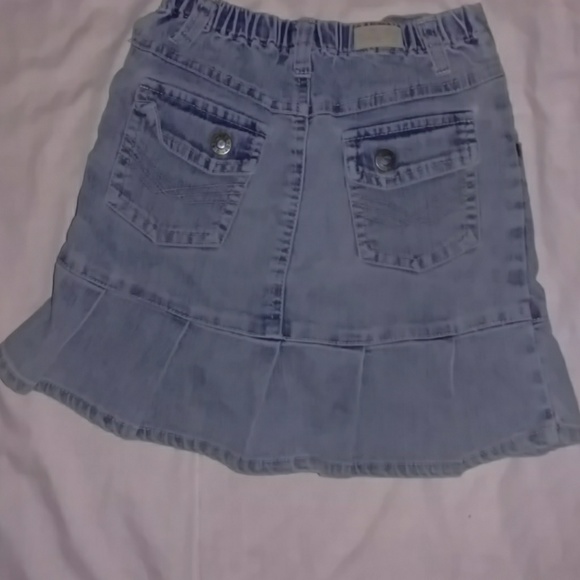 Girl trendy denim Jean flare skirt - Picture 7 of 7